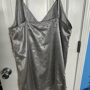 Grey/silver cami tank top from forever21
